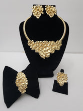 Load image into Gallery viewer, 18K GOLD PLATED EARRING, PENDANT & NECKLACE , PARTY SET