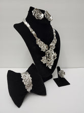 Load image into Gallery viewer, 18K BRAZILIAN WHITE GOLD PLATED PARTY SET