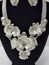 Load image into Gallery viewer, 18K BRAZILIAN WHITE GOLD PLATED PARTY SET