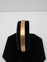 Load image into Gallery viewer, 18K ROSE GOLD PLATED STAINLESS STEEL SMALL G BANGLE