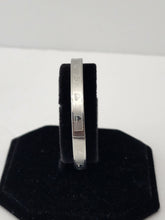 Load image into Gallery viewer, 18K ITALIAN WHITE GOLD PLATED LOVE BANGLE