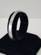 Load image into Gallery viewer, 18K ITALIAN WHITE GOLD PLATED LOVE BANGLE