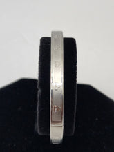 Load image into Gallery viewer, 18K ITALIAN WHITE GOLD PLATED LOVE BANGLE