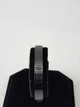 Load image into Gallery viewer, 18K ITALIAN BLACK GOLD PLATED ROMAN NUMERAL BANGLE