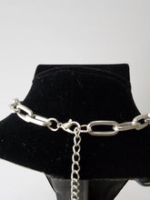 Load image into Gallery viewer, SLIVER 2 STEP LAYER CHAIN LOCK AND KEY NECKLACE