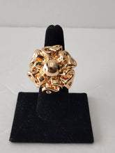 Load image into Gallery viewer, 18K ITALIAN ROSE GOLD PLATED BOLD FLOWER RING