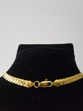 Load image into Gallery viewer, 18K ITALIAN GOLD PLATED HERRINGBONE NECKLACE