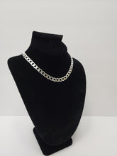 Load image into Gallery viewer, 18K ITALIAN WHITE GOLD PLATED FLAT MARINER CHOKER  NECKLACE