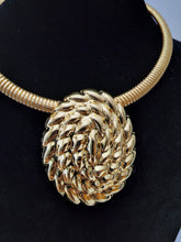 Load image into Gallery viewer, 18K BRAZILIAN GOLD PLATED CHUNKY EARRING, PENDANT & NECKLACE, PARTY SET