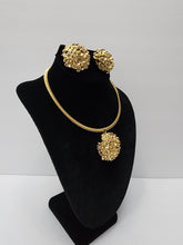 Load image into Gallery viewer, 18K GOLD PLATED EARRING, PENDANT & NECKLACE , PARTY SET