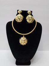 Load image into Gallery viewer, 18K GOLD PLATED EARRING, PENDANT & NECKLACE SET