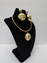 Load image into Gallery viewer, 18K GOLD PLATED EARRING, PENDANT & NECKLACE SET