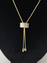 Load image into Gallery viewer, 18K BRAZILIAN GOLD PLATED CZ EARRING & NECKLACE SET