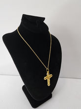 Load image into Gallery viewer, 18K ITALIAN GOLD PLATED CROSS PENDANT