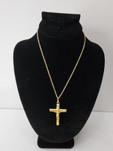 Load image into Gallery viewer, 18K ITALIAN GOLD PLATED CROSS PENDANT