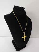 Load image into Gallery viewer, 18K ITALIAN GOLD PLATED CROSS PENDANT