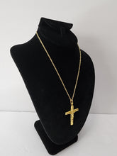 Load image into Gallery viewer, 18K ITALIAN GOLD PLATED CROSS PENDANT