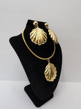 Load image into Gallery viewer, 18K GOLD PLATED EARRING, PENDANT & NECKLACE , PARTY SET
