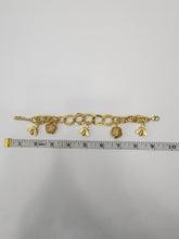 Load image into Gallery viewer, 18K ITALIAN GOLD PLATED BEE CHARM BRACELET