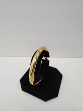 Load image into Gallery viewer, 18K ITALIAN GOLD PLATED TWISTED BANGLE