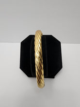 Load image into Gallery viewer, 18K ITALIAN GOLD PLATED TWISTED BANGLE