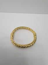 Load image into Gallery viewer, 18K ITALIAN GOLD PLATED TWISTED BANGLE