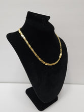 Load image into Gallery viewer, 18K ITALIAN GOLD PLATED BOLD CHUNKY RAZOR AND CHAIN NECKLACE
