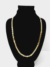 Load image into Gallery viewer, 18K ITALIAN GOLD PLATED BOLD CHUNKY RAZOR AND CHAIN NECKLACE