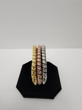 Load image into Gallery viewer, 18K ITALIAN GOLD PLATED 3 TONE TWISTED BANGLES