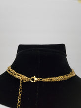 Load image into Gallery viewer, 18K ITALIAN GOLD PLATED 3 LAYERED HEART & KEY NECKLACE