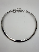 Load image into Gallery viewer, 18K WHITE GOLD PLATED BOLD CHOKER CORD NECKLACE