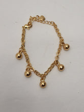 Load image into Gallery viewer, 18K ITALIAN GOLD PLATED BABY CHARM BRACELET