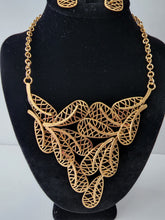 Load image into Gallery viewer, 18K ITALIAN GOLD PLATED LEAF PARTY SET