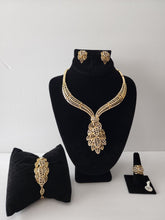 Load image into Gallery viewer, 18K ITALIAN GOLD PLATED CZ PARTY SET