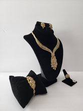Load image into Gallery viewer, 18K ITALIAN GOLD PLATED CZ PARTY SET
