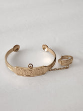 Load image into Gallery viewer, 18K GOLD PLATED BABY ADJUSTABLE BANGLE & RING