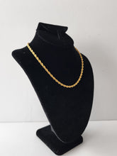 Load image into Gallery viewer, 18K GOLD PLATED STAINLESS STEEL ROPE CHAIN NECKLACE