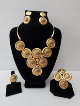 Load image into Gallery viewer, 18k BRAZILIAN GOLD PLATED PARTY SET
