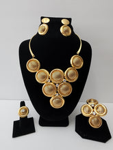 Load image into Gallery viewer, 18k BRAZILIAN GOLD PLATED PARTY SET