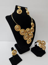 Load image into Gallery viewer, 18k BRAZILIAN GOLD PLATED PARTY SET
