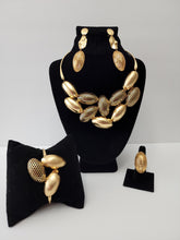 Load image into Gallery viewer, 18k BRAZILIAN GOLD PLATED PARTY SET