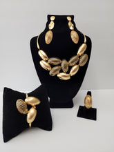 Load image into Gallery viewer, 18k BRAZILIAN GOLD PLATED PARTY SET