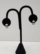 Load image into Gallery viewer, 18K WHITEGOLD PLATED STAINLESS STEEL HUGGIE HOOPEARRINGS