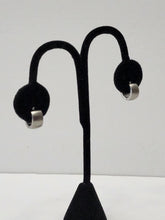 Load image into Gallery viewer, 18K WHITEGOLD PLATED STAINLESS STEEL HUGGIE HOOPEARRINGS