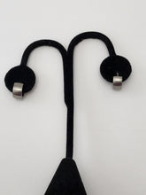 Load image into Gallery viewer, 18K WHITEGOLD PLATED STAINLESS STEEL HUGGIE HOOPEARRINGS