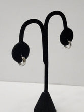 Load image into Gallery viewer, 18K WHITEGOLD PLATED STAINLESS STEEL HUGGIE HOOPEARRINGS