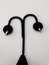 Load image into Gallery viewer, 18K WHITEGOLD PLATED STAINLESS STEEL HUGGIE HOOPEARRINGS