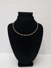 Load image into Gallery viewer, 18K BRAZILIAN GOLD PLATED TWISTED CORD NECKLACE