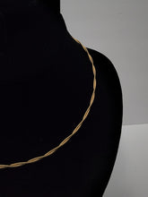 Load image into Gallery viewer, 18K BRAZILIAN GOLD PLATED TWISTED CORD NECKLACE