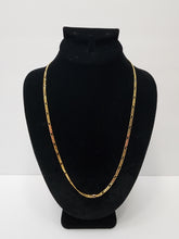Load image into Gallery viewer, 18K ITALIAN GOLD PLATED TINY FIGARO 24" NECKLACE